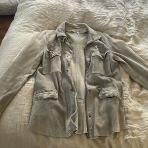 Free People Suede Leather Jacket